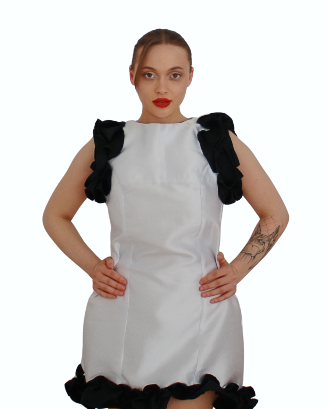 Amelia Dress - Black & White